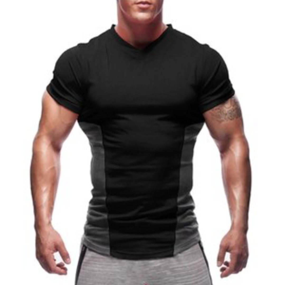  Buy Pause Black Solid Round Neck Slim Fit Half Sleeve Men'S Gym T-Shirt Online - Get  53% Off 